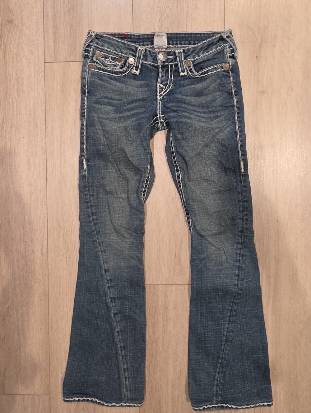 True Religion Joey Super T Flare Jeans Women's Size 26 Made in USA
